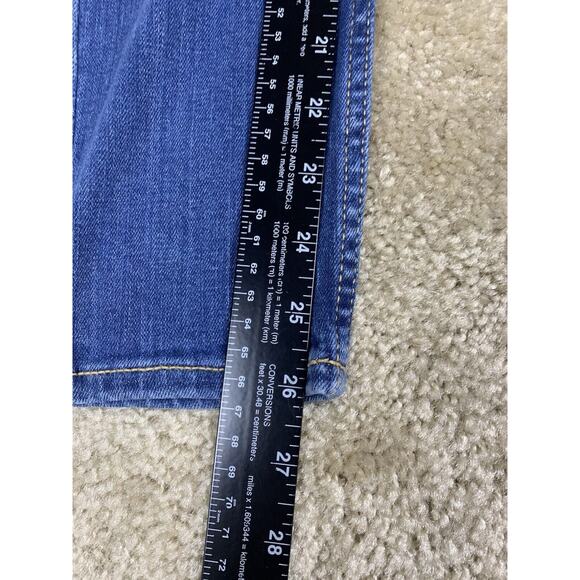 Old Navy Womens Size 2 Petite Rockstar Super Skinny Whiskered Blue Jeans #662 - Picture 8 of 11